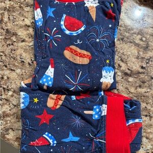 Little Sleepies Kids Pajama Set - Navy and Red
